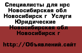 Специалисты для нрс - Новосибирская обл., Новосибирск г. Услуги » Юридические   . Новосибирская обл.,Новосибирск г.